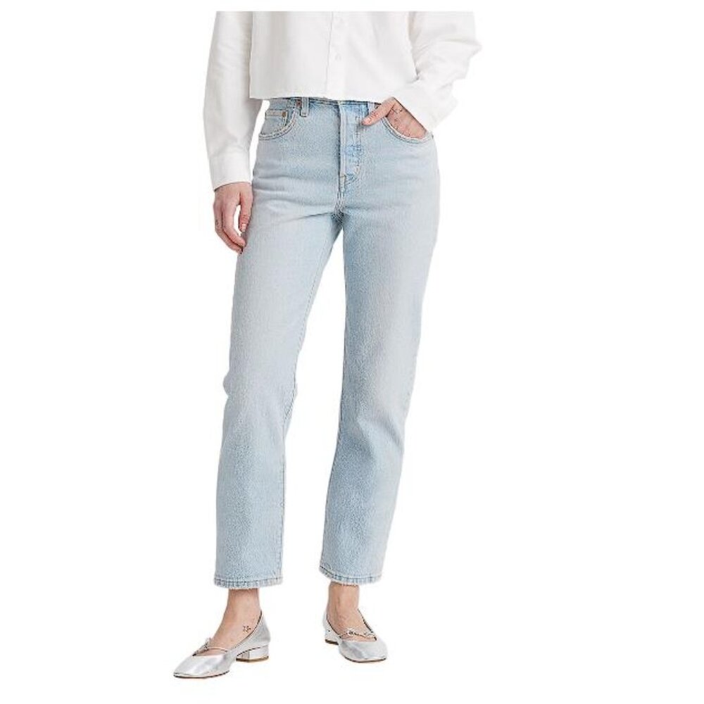 LEVI'S Women's 501 Crop Jeans Size 24X26 In Stepped Away - Blue